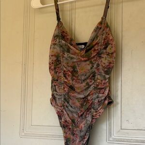 Floral Draped Chemise